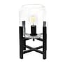 Creekwood Home 13.5" LED Table Lamp, Black/Clear Glass (CWT-1000-CL)~#|#~823719F9-F00A-4BB3-AB6CBA60218A082B_sc7