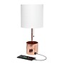 Creekwood Home 18.5" LED Table Lamp with USB Port, Rose Gold (CWT-1007-RG)~#|#~823A2DD9-79FC-40B0-8A716B8662B14B46_sc7