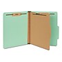 Staples 60% Recycled Pressboard Classification Folder, 1-Divider, 1.75" Expansion, Letter Size, Light Green, 20/Box~#|#~823BFB6D-B896-4218-BB2DFF06BAE9F810_sc7