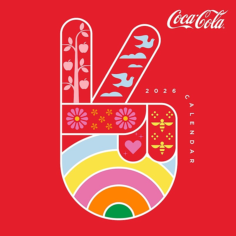 2026 TF Publishing Coca Cola 12" x 12" Monthly Wall Calendar (26-1105) image 1