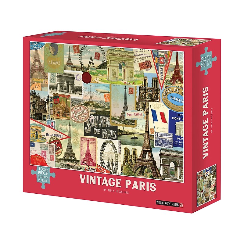 Willow Creek Vintage Paris 1000-Piece Jigsaw Puzzle (49359) image 1