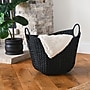 Household Essentials Woven Storage Wicker Basket with Handles, Black (ML-4132)~#|#~8251D736-2E64-4229-BE0735D4E36104E5_sc7