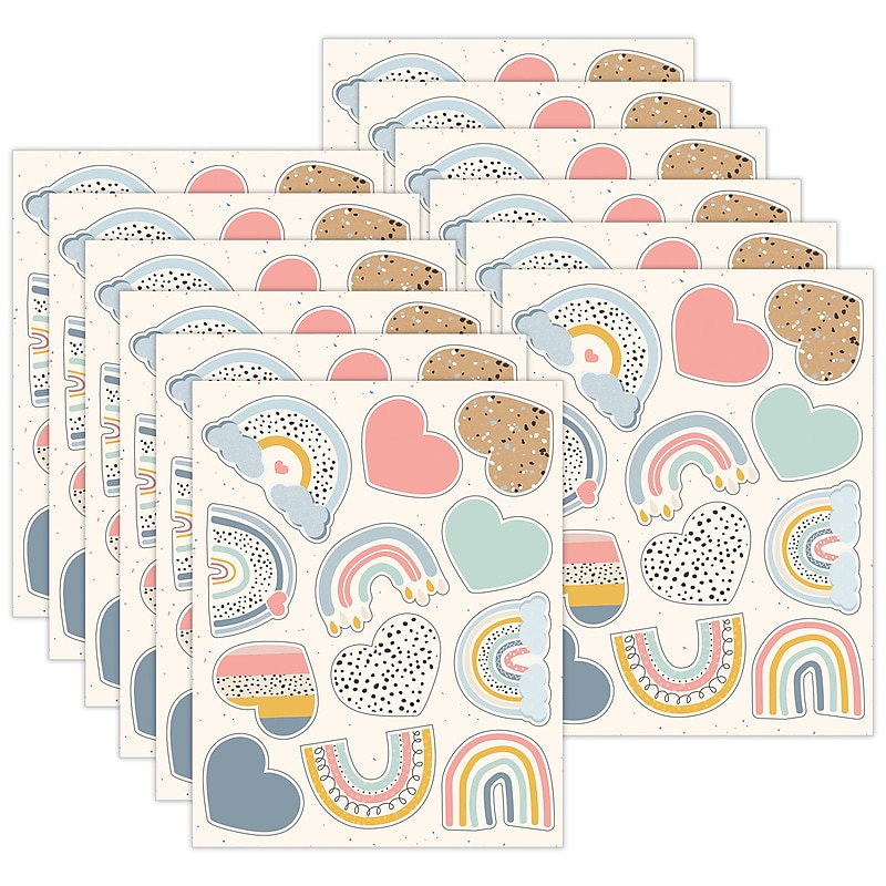 Carson Dellosa Education We Belong Shape Stickers, Multicolored, 72/Pack, 12 Packs/Bundle (CD-168326-12) image 1