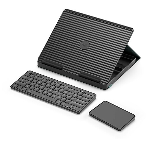 Logitech CASA POPUP DESK Work From Home Kit Laptop Stand, Keyboard
