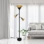 Elegant Designs 71" 3 Light Floor Lamp  with Scalloped Glass Shades, Restoration Bronze (LF2002-RBZ)~#|#~825FB2FF-896B-4F37-9542F35A285107AC_sc7
