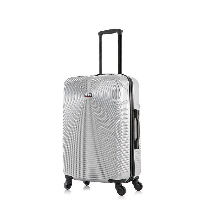 DUKAP Inception 25.98" Hardside Suitcase, 4-Wheeled Spinner, TSA Checkpoint Friendly, Silver (DKINC00M-SIL) image 1