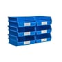 Triton Products LocBin Stackable Storage Bin, 5" x 11" x 10.87", Blue, 6/Pack (3-235B)~#|#~825FF8A6-4707-4E7D-8F85965125934949_sc7