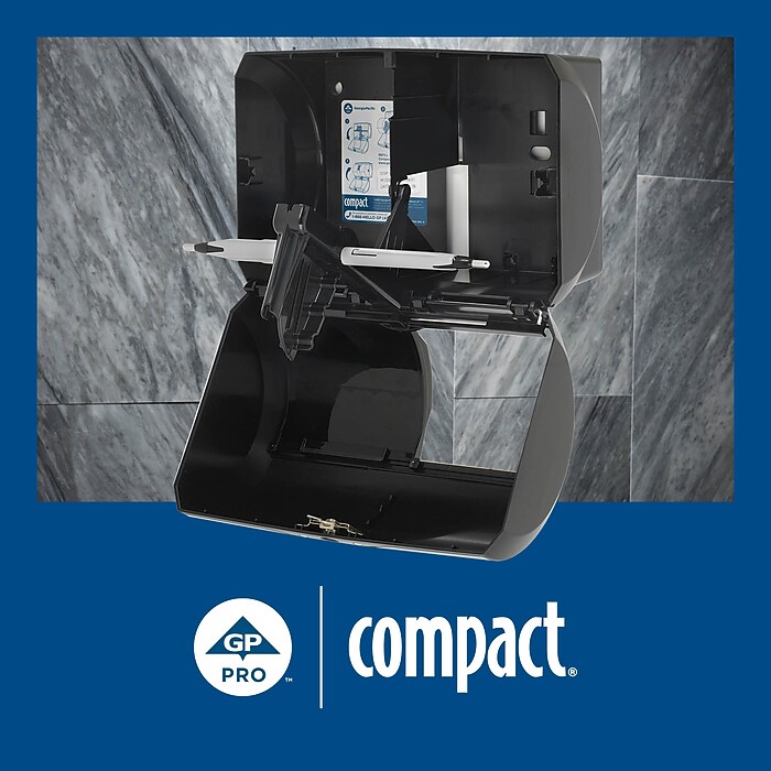 Georgia-Pacific Compact 2-Roll Side-by-Side Coreless Toilet Paper