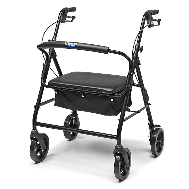 Lumex Bariatric Rollator, Adult, Black (RJ4405K) image 1