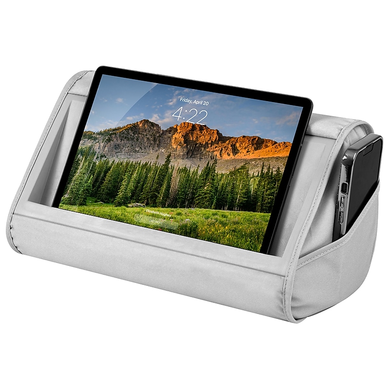 LapGear Tablet Pillow, 12.25" x 8" x 7", Gray image 1