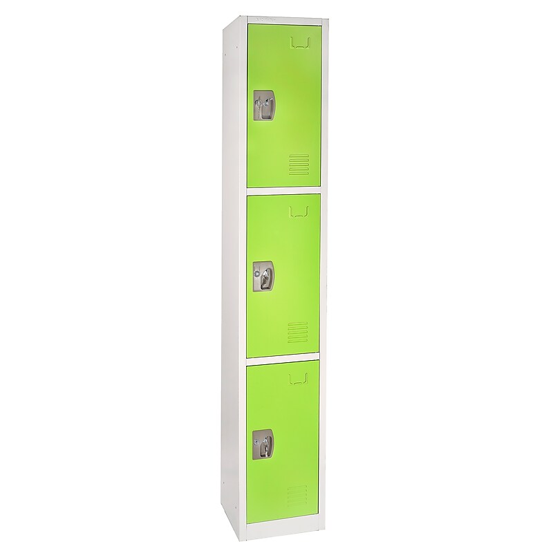AdirOffice 72'' 3-Tier Green Storage Locker (629-203-GRN) image 1