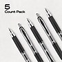 uniball 207 Retractable Gel Pens, Medium Point, 0.7mm, Black Ink, 5/Pack (1960239)~#|#~827902BE-BA0E-4557-82667DD830E61F9B_sc7