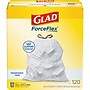 Glad ForceFlex Tall 13 Gallon Drawstring Kitchen Trash Bag, White, 120 Total Bags (78555)~#|#~827AFBFD-8CFD-4E2C-88442FC145B43CA0_sc7