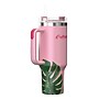 Outdoors Professional Stainless Steel Double-Walled  Tumbler with Straw, 40 oz., Tropical Pink (OUTD9249)~#|#~827C4241-60FC-42E7-A8E8EF28AD2C5D26_sc7