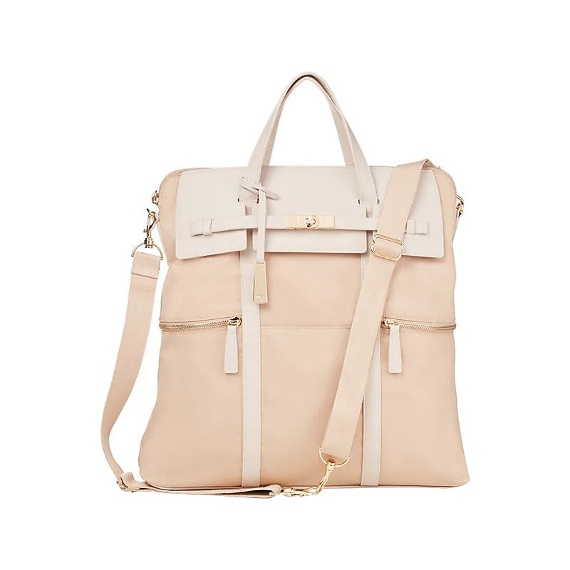 Francine Collection Highline Convertible Laptop Cross-body Backpack/Tote, Tan (ZFB14TANHIGHLINE) image 1
