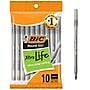 BIC Round Stic Xtra Life Ballpoint Pens, Medium Point, Black Ink, 10/Pack (20123)~#|#~828ACFBA-BB63-4AF2-8934C4A8D46B2B40_sc7
