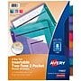 Avery Big Tab Insertable Plastic Dividers with 2 Pockets, 8 Tabs, Two-Tone Multicolor (11983)~#|#~828AD106-5051-4098-A4BFCB9ADB8642A0_sc7