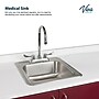 Viva Comfort 36.75'' H x 72" L Medical Cabinet with Center Sink, 6-Doors, 3-Drawers, Claret (902BASE72CSCL)~#|#~828CCDF8-C362-46A7-A8F0F6878655EDCE_sc7
