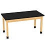 Diversified Woodcrafts School Classroom Rectangular Science Lab Table, 60" x 30", Oak (P7142BK30N)~#|#~828E6D9F-1706-4FEB-8B3970CF33500CD6_sc7