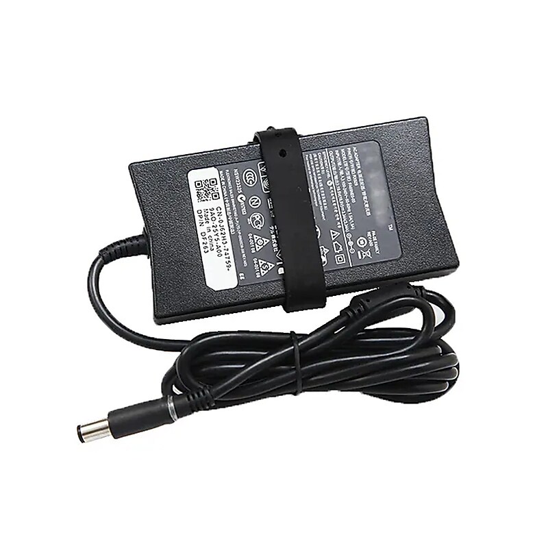 Dell Slim 65W AC Adapter for Dell Inspiron Laptop, Black (RX929) image 1