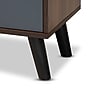 Baxton Studio Clapton TV Stand, Screens up to 78", Grey/Walnut Brown/Black (179-11225-HiT)~#|#~82924DA3-6687-47D6-9B8B00AED9D94158_sc7