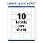Avery Laser/Inkjet Rectangle Multipurpose Labels, 1.5" x 2.75", Glossy White, 100 Labels/Pack (94230)~#|#~8294D31C-2EAC-4C47-85ECFF47377ABEA4_sc7