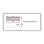 ComplyRight Moistenable Glue Security Tinted Double-Window Tax Envelopes, 3 7/8" x 8 3/8", 50/Pack (DW19W)~#|#~829923B5-EAE7-4F1F-9F5091C8A63A017F_sc7