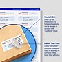 Avery Waterproof Laser Address Labels, 1" x 2-5/8", Matte White, 1,500 Labels/Box (5520)~#|#~829B7EC9-3951-41B3-81B54D0E0A3EC20D_sc7