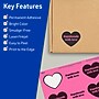 Avery Laser/Inkjet Heart Multipurpose Labels, 2-9/32" x 1-27/32", Bright Pink, 960/Box (94603)~#|#~829D751B-9A25-4943-8668F2D8819BAAFE_sc7