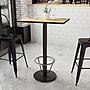 Flash Furniture Laminate Table Top with Round Base, 24" x 30", Natural (XUNT2430TR18B3F)~#|#~829DAFE4-8611-41B8-BC8C165F0CF2C498_sc7
