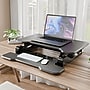 Mount-It! 30" W Manual Rectangular Adjustable Standing Desk Converter, Black (MI-15009S)~#|#~829E6C90-5033-4A1E-8E76AFD75C8AFAEE_sc7