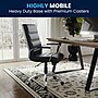 Flash Furniture Whitney Ergonomic LeatherSoft Swivel Mid-Back Executive Office Chair, Black/Chrome (GO2286MBK)~#|#~82A03557-B47E-4112-B100960143A1DD73_sc7