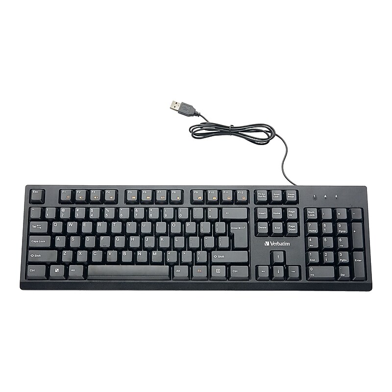Verbatim Keyboard, Black (70735) image 1
