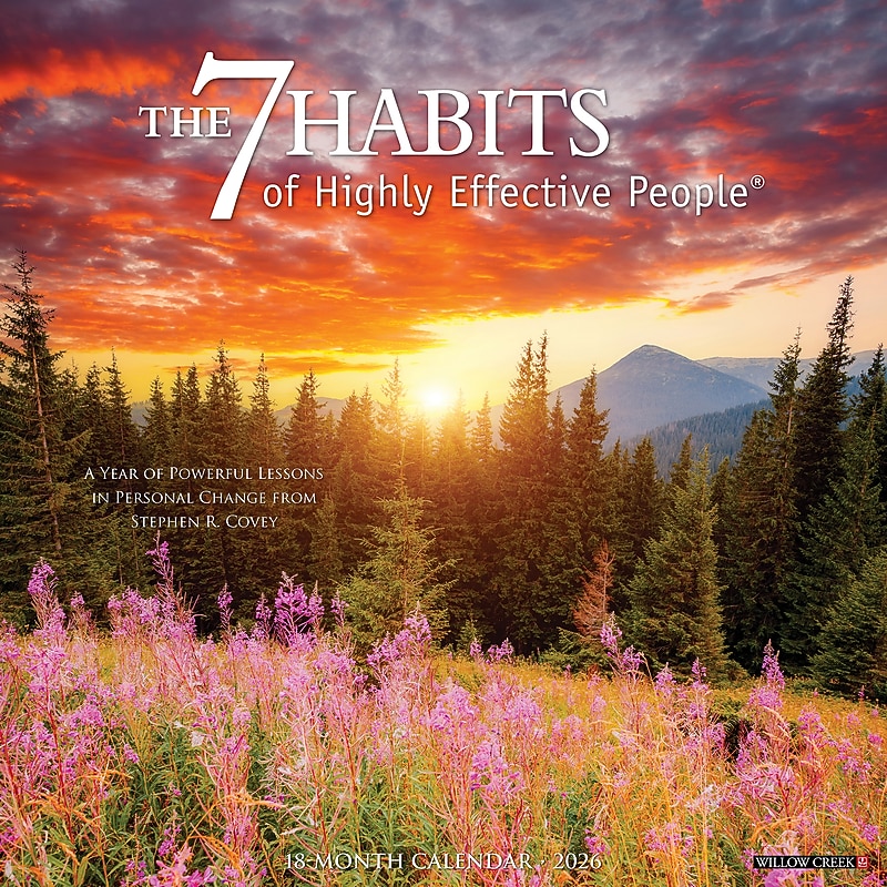 2026 Willow Creek 7 Habits of Highly Effective People 12" x 12" Monthly Wall Calendar (49723X) image 1