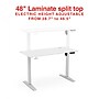 Staples 48"W Electric Rectangular Adjustable Standing Desk, White (ST63148)~#|#~82AE336F-EA98-4B36-817EE13CA9662620_sc7