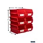 Triton Products LocBin Stackable Storage Bin, 7" x 8.25" x 14.75", Red, 6/Pack (3-240R)~#|#~82AE6DA3-E931-4BE5-A29A388F18734C99_sc7