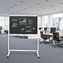 Excello Global Products Double Sided Magnetic Mobile Chalkboard, White Frame, 48" x 32" (EGP-HD-0548)~#|#~82AF2D0A-B776-4DD9-A98F54F33E1505BF_sc7