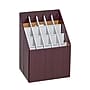 AdirOffice 20-Slot Roll File, 22"H x 12"W x 15"D, Walnut (628)~#|#~82B1C20A-F95C-4005-AB82C996335BD89F_sc7