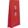 JAM Paper Premium Plastic Filing Envelope with Button & String Closure, 4 1/4" x 6 1/4", Red, 3/Pack (473B1REX3)~#|#~82B2C916-CEF3-432C-AD4083C394471268_sc7