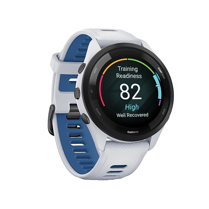 Garmin Forerunner 265 Smartwatch, GPS, 46mm, Whitestone/Tidal Blue