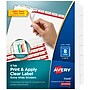 Avery Index Maker Extra-Wide Paper Dividers with Print & Apply Label Sheets, 8 Tabs, White, 5 Sets/Pack (AVE11441)~#|#~82BA6E34-6539-46F7-BECD58FA5C65FE41_sc7