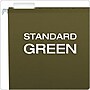 Pendaflex Reinforced Hanging File Folders, 1/5-Cut Tab, Letter Size, Standard Green, 25/Box (PFX 4152 1/5 GREEN)~#|#~82BAE1ED-58EC-4144-BD28A80528B7A4C3_sc7