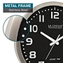 La Crosse Technology Atomic Wall Clock, Metal, 16" x 2.25" (WT-3161BK)~#|#~82BBC52B-E2DD-440E-89E63A382DA2091F_sc7