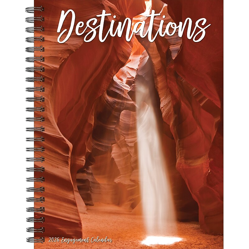 2026 Willow Creek Destinations 6.5" x 8.5" Daily & Monthly Personal Organizer (54628) image 1