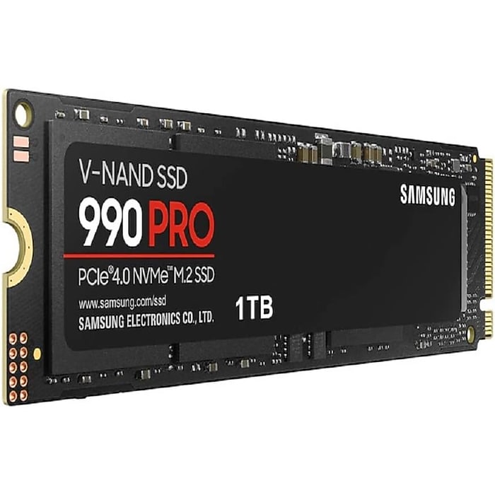 Samsung 990 PRO 1TB M.2 PCIe Gen4 x4 Solid State Drive, V-NAND (MZ