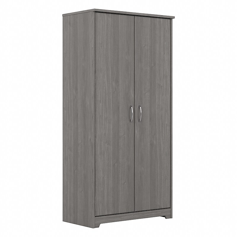 Bush Furniture Cabot 61" Storage Cabinet with 4 Shelves, Modern Gray (WC31399) image 1