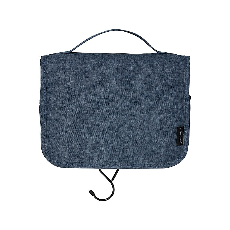 Brookstone 8.66" Fabric Toiletry Bag, Blue (BNKM0001) image 1