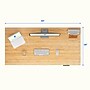 FlexiSpot E7COMMERCIAL 55''W Electric Height Adjustable Standing Desk, Bamboo/Black(E7BCOM5528-LBZB)~#|#~82CBEA41-A0AF-4638-B41ED0ACACA61934_sc7
