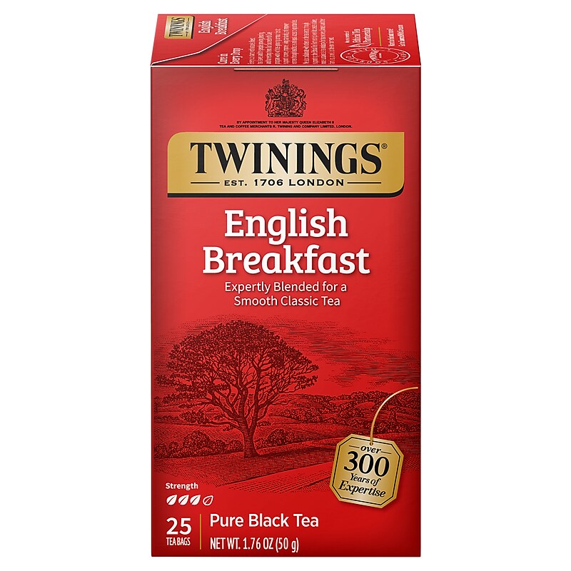Twinings English Breakfast Tea Bags, 25/Box (TNA51726) image 1