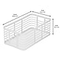 mDesign Steel Organizer, Matte White (25939)~#|#~82CD1561-80F9-45FB-A3AF991C7F04297A_sc7